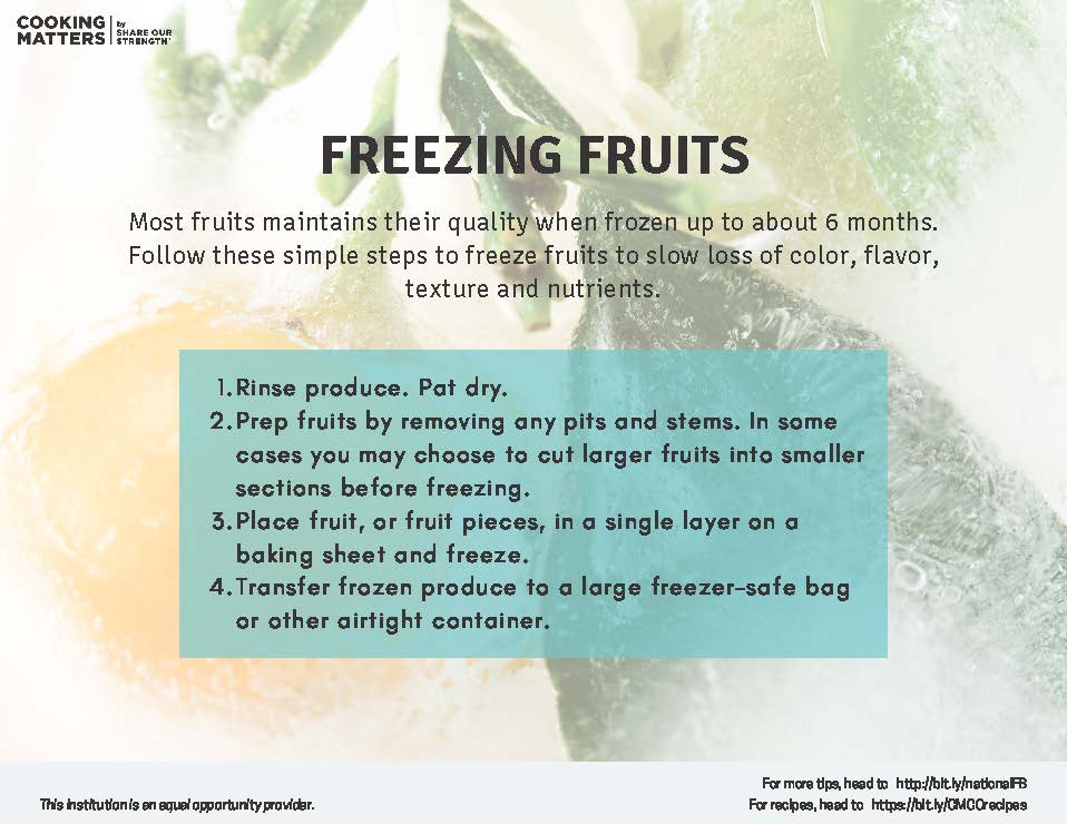 Freezing Fruits - ENG